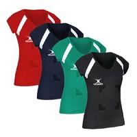 Gilbert Netball Helix Top - Velcro (Red Ladies 12)