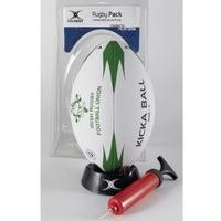 gilbert rugby starter pack ireland size 4 ball tee pump