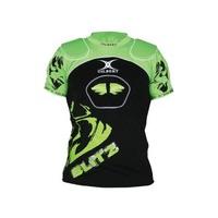 Gilbert Blitz Body Armour - Black/Green, 36 - 38-Inch/Small