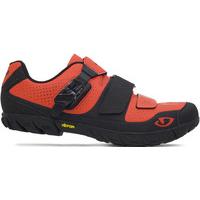 giro terraduro mtb cycling shoe glowing redblack