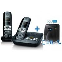 Gigaset C6 Twin Cordless Phone with Bluewave Link To Mobile Hub