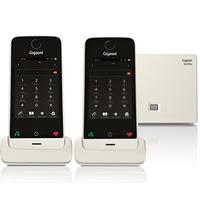 Gigaset SL910A Twin Touch Screen Cordless Phone in White