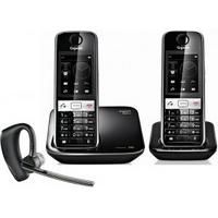 Gigaset S820A Twin Hybrid DECT Phone with Voyager Legend Headset