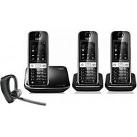 Gigaset S820A Trio Hybrid DECT Phone with Voyager Legend Headset
