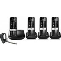 Gigaset S820A Quad Hybrid DECT Phone with Voyager Legend Headset