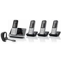 Gigaset S810A Quad DECT Phone with Voyager HD Headset