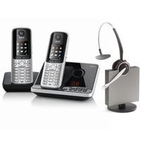 Gigaset S810A Twin DECT Phone with Jabra 9120 DG Headset