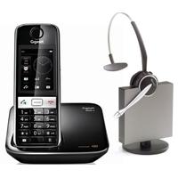 Gigaset S820A DECT Phone with Jabra 9120 DG Wireless Headset