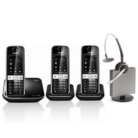 Gigaset S820A Trio Phone with Jabra 9120 DG Wireless Headset