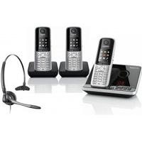 Gigaset S795 Trio Phone with Plantronics Headset