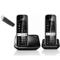Gigaset S820A Twin Hybrid DECT Phone with M25 Headset