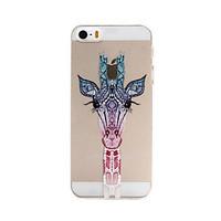 giraffe pattern pc material phone case for iphone 55s