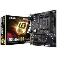 Gigabyte GA-AB350M-HD3AM4 B350M HD3 AMD Ryzen Athlon G7 DDR4 USB 3.1 CF Micro ATX Motherboard - Black