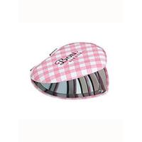 gingham heart compact mirror