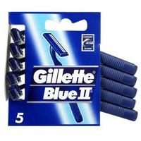 Gillette Blue Ii Fixed Disposable Razors X 5
