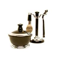 Gillette Mach 3 Razor With Badger Shaving Brush & Stand