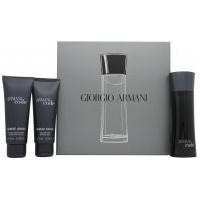 giorgio armani code gift set 50ml edt 75ml shower gel 75ml aftershave  ...