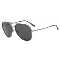 giorgio armani ar6039 314687 matte gunmetalmatte transparent grey