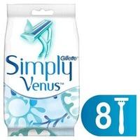 Gillette Simply Venus 2 Women\'s Disposable Razors 8 Count
