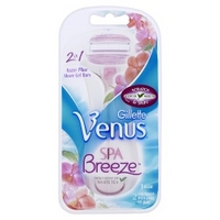 gillette venus spa breeze 2 in 1 razor plus shave gel bars