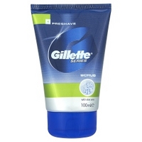 gillette series pre shave scrub with aloe vera 100ml