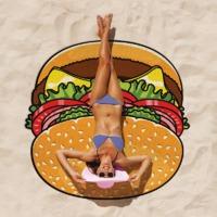 gigantic burger beach blanket