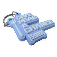 GIVE PEAS A CHANCE KEY RING