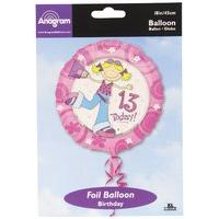 Girl 13 Today 18inch Foil Balloon