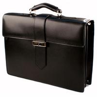 Giorgio Fedon 1919 Palmellato-grained Cowhide Leather Briefcase Black