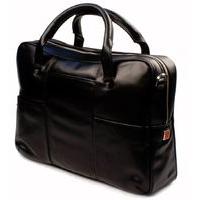 giorgio fedon 1919 nappa leather briefcase black