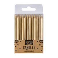 ginger ray gold birthday candles 24 pack