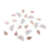 ginger ray hello world rose gold and clouds table confetti 14g