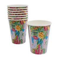 ginger ray hot summer iridescent cactus and palm paper cups 8 pack