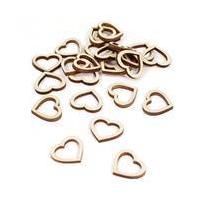 Ginger Ray Beautiful Botanics Wooden Heart Table Confetti 25 Pieces