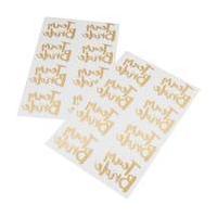 Ginger Ray Rose Gold Team Bride Temporary Tattoos 16 Pack