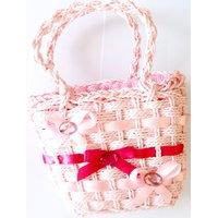 Girls Paper Straw Bag / Handbag. Great For Easter