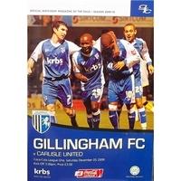 Gillingham v Carlisle Utd - League 1 - 5th Dec 2009