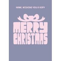 gift personalised christmas card