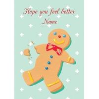 Gingerbread Man | Get Well Card | Scribbler Cards