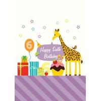 Giraffe 6 | Birthday Card