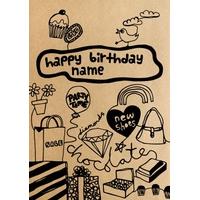 Girly Stuff | Personalised Birthday Card