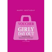 girly voucher | personalised birthday card