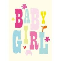 girl new baby card