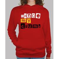 girl jersey hooded red