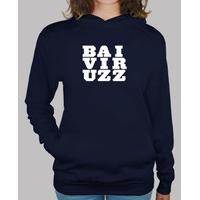 girl logo sweatshirt in navy