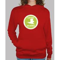 girl sweatshirt green and white logo