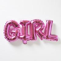 GIRL Supershape Pink Helium Balloon