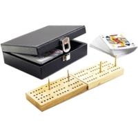 Gibsons Cribbage Set (In Faux Leather Case)