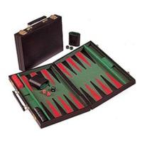 Gibsons Backgammon Executive Style Black Vinyl 11\"