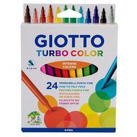 giotto turbo colour fibre pens pack of 24